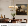 thumbnail image 4 of Alora Lighting Ch610530 Rosemary 5 Light 31" Wide Chandelier - Matte Black / Folded White, 4 of 7