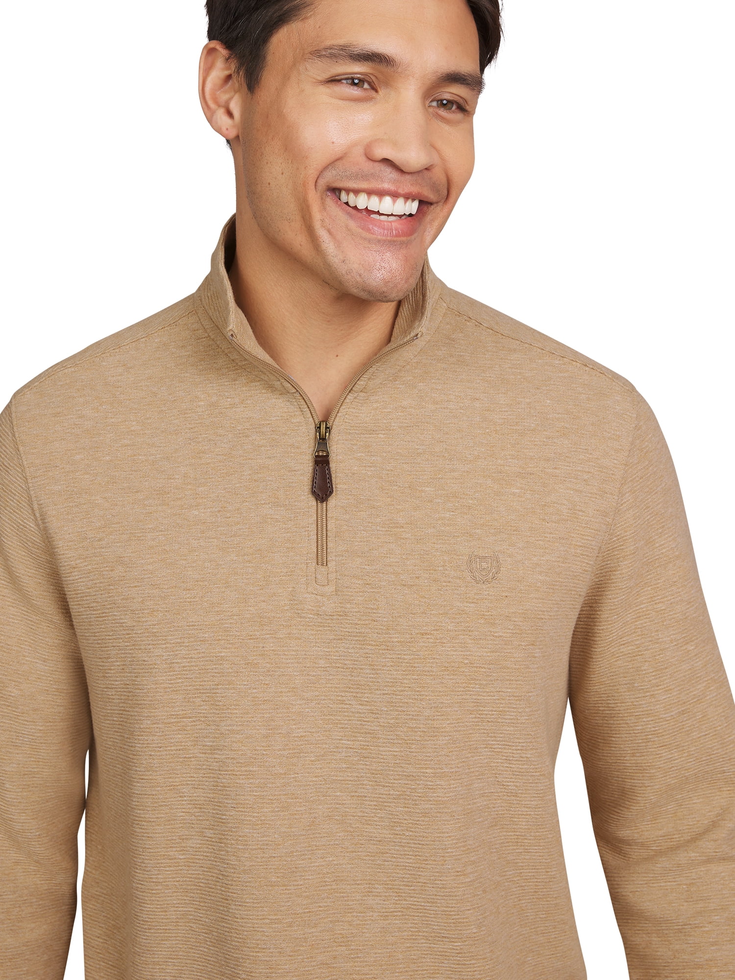 Chaps Men's & Big Men's Jaspe Quarter Zip Sweater, Sizes S-3XL
