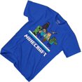 thumbnail image 2 of Minecraft Boys T-shirt, Graphic Print Classic Video Game Minecraft Shirt Royal - XL, 2 of 4