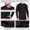 thumbnail image 2 of Pieces Camiseta de Manga Larga para Hombre,Sec y Ajuste,Running Sports Fitness T Shirt, 2 of 3
