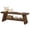 Dark Brown, variant on Fnova 47.24 Inch Solid Wood 2-Tier Entryway Bench with A-Frame Shoe Storage, Multi-Functional Wooden Storage Bench for Entryway, Living Room, Bedroom, Dining Room