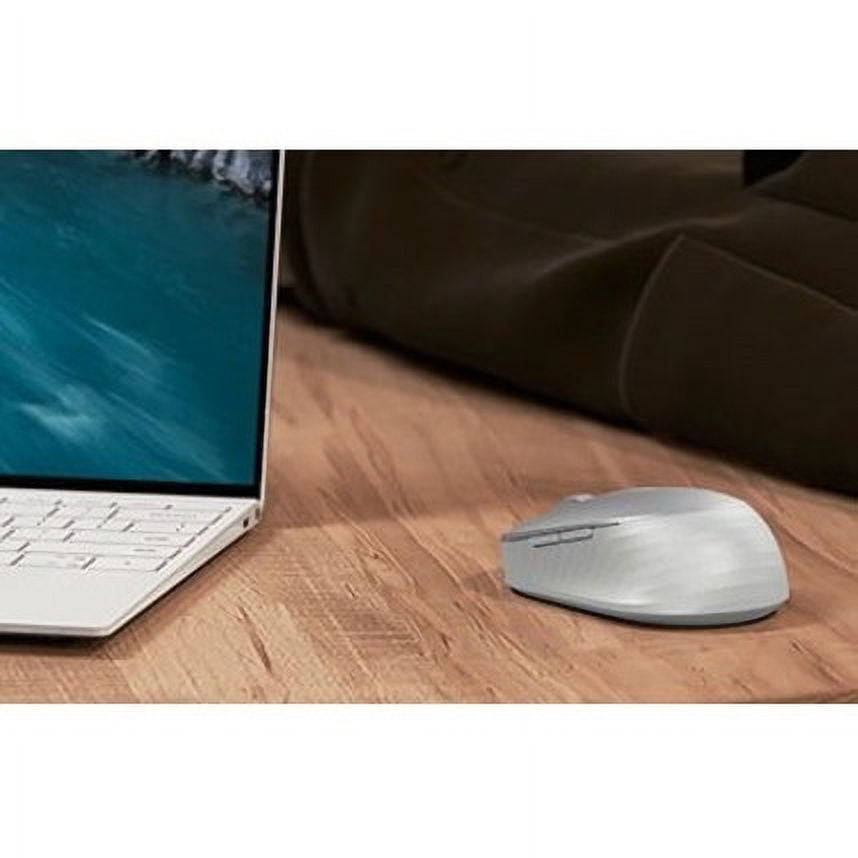 Dell Pro Premium Compact Mouse - MS7421W - Platinum Silver - Optical - Cable/Wireless - Bluetooth/Radio Frequency - 2.40 GHz - Rechargeable - Platinum Silver - USB Type C - 1600 dpi - Scroll Wheel ...