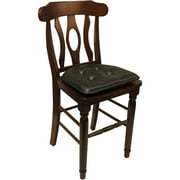 Gripper Non Slip 15 x 16 Faux Leather Tufted Chair Cushions, Set of 2