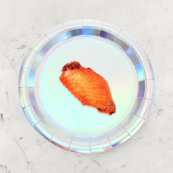 WHAMVOX Festive Multicolor Paper Plates for Party Use Beautiful and Unique Design Suitable for All Occasions 50pcs