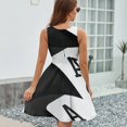 thumbnail image 6 of Ace of Spades Monochrome Playing Card Dress Summer Street Style Dresses Female Sleeveless Printed Sundress, 6 of 7