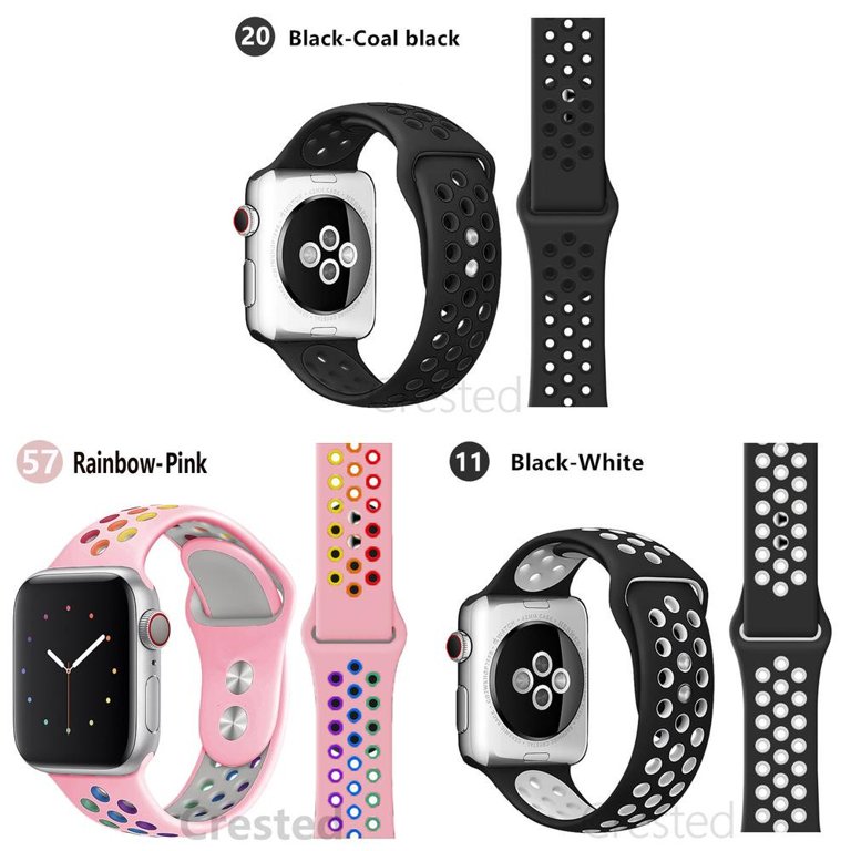  Sport Bands Compatible with Apple Watch Ultra 2 Band/Apple  Watch Ultra Band 49mm 45mm 44mm 42mm for Men, Soft Silicone Wristbands