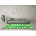 thumbnail image 3 of Ahgly Company Indoor Rectangle Abstract Emerald Green Modern Area Rugs, 5' x 7', 3 of 4