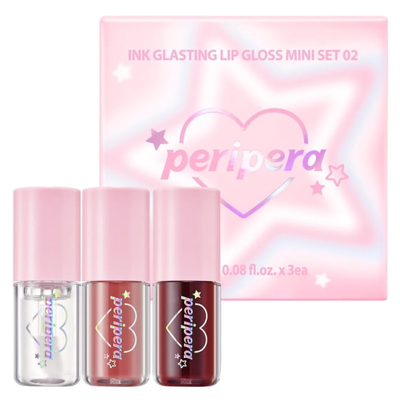 Mini sets de regalo Peripera Ink Glasting de Brillo Labial, 7,5 ml (x3)