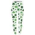 thumbnail image 4 of lcziwo Prime Sales Today Clearance, St Patricks Day Leggings for Women Casual Stretchy High Waisted Yoga Pants Novelty Shamrock Print Running Leggings Full Length Tight Trousers Green L, 4 of 6