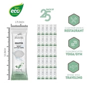 FabbPro Oshibori Moist Terry Cotton Refreshment Towels 25 Pack, 8 x 8 Inches - White Scented Pre-moistened Towel to Use Hot or Cold Eucalyptus