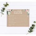 thumbnail image 7 of Koyal Wholesale Peach Rustic Floral Garden Party Baby Shower Wishes for Baby Cards, 20-Pack, 7 of 7