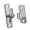 2 silver, variant on Not Welded Steel Gate Hinges High Capacity Hinges for Flat Surfaces & Garden