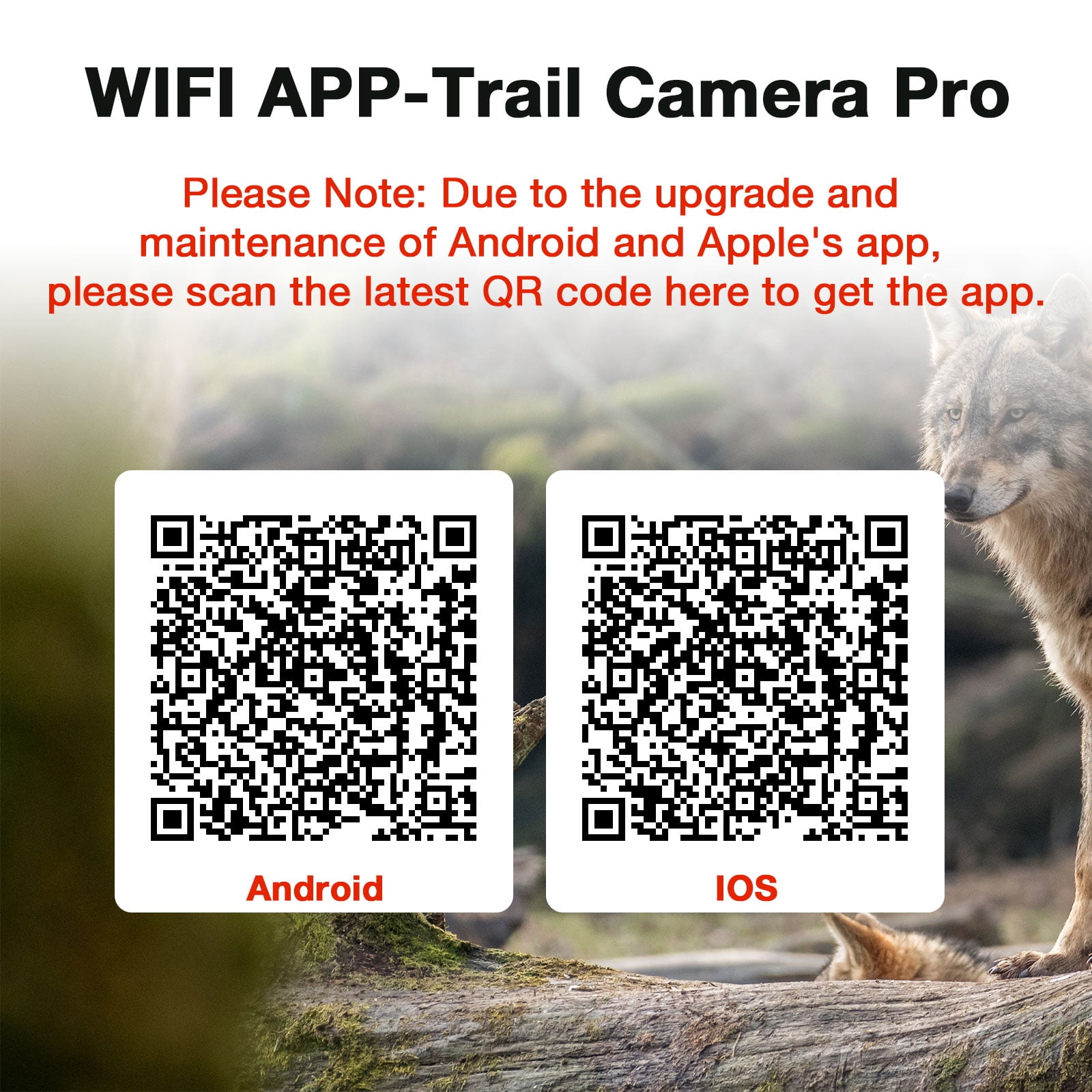 CAMPARK WiFi Bluetooth Trail Camera 20MP 1296P Deer Hunting Game Camera 65FT Infrared Night Vision Waterproof IP66 Outdoor Wildlife Trail Cam