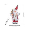 thumbnail image 3 of 9 Inch Standing Santa Claus Ornament  Holiday Decoration(Watermelon Red), 3 of 6