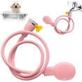 thumbnail image 2 of Shower Head For Tub Sink Garden, Dienrx Shower Attachment With Flexible Hose & Fastening Clamp For Hair Washing, Bath Rinse, 1Pc, 2 of 6