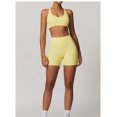thumbnail image 2 of Conjuntos de entrenamiento for mujer, sujetador deportivo de 2 piezas, camiseta sin mangas, leggings de cintura alta, ropa deportiva for gimnasio y yoga, top de entrenamiento for mujer, 2 of 6