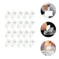 thumbnail image 2 of Miangastore Self-Adhesive Clips Wall Decor Transparent 20-Pcs 1X0.4In, 2 of 9
