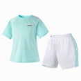 thumbnail image 4 of HCNTES Boys Clothes Short Sleeve T Shirt Top Shorts Sets Casual Summer Outifts for Kids 4T 5T 6T 7T 8T 9T 10T 11T 12T Children's Back to School Clothing(F02-Mint Green,8-9 Years), 4 of 4