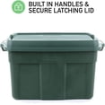 thumbnail image 4 of ECOSense 3 Pack High Top Storage Containers 37 Gallon Stackable Bins with Lids for Garage Home Organization, 4 of 7