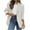 White, variant on BangWanChi Blazer for Women Petite Women's Solid Color Button Pocket Recreational Long Sleeve Suit Coat Tops