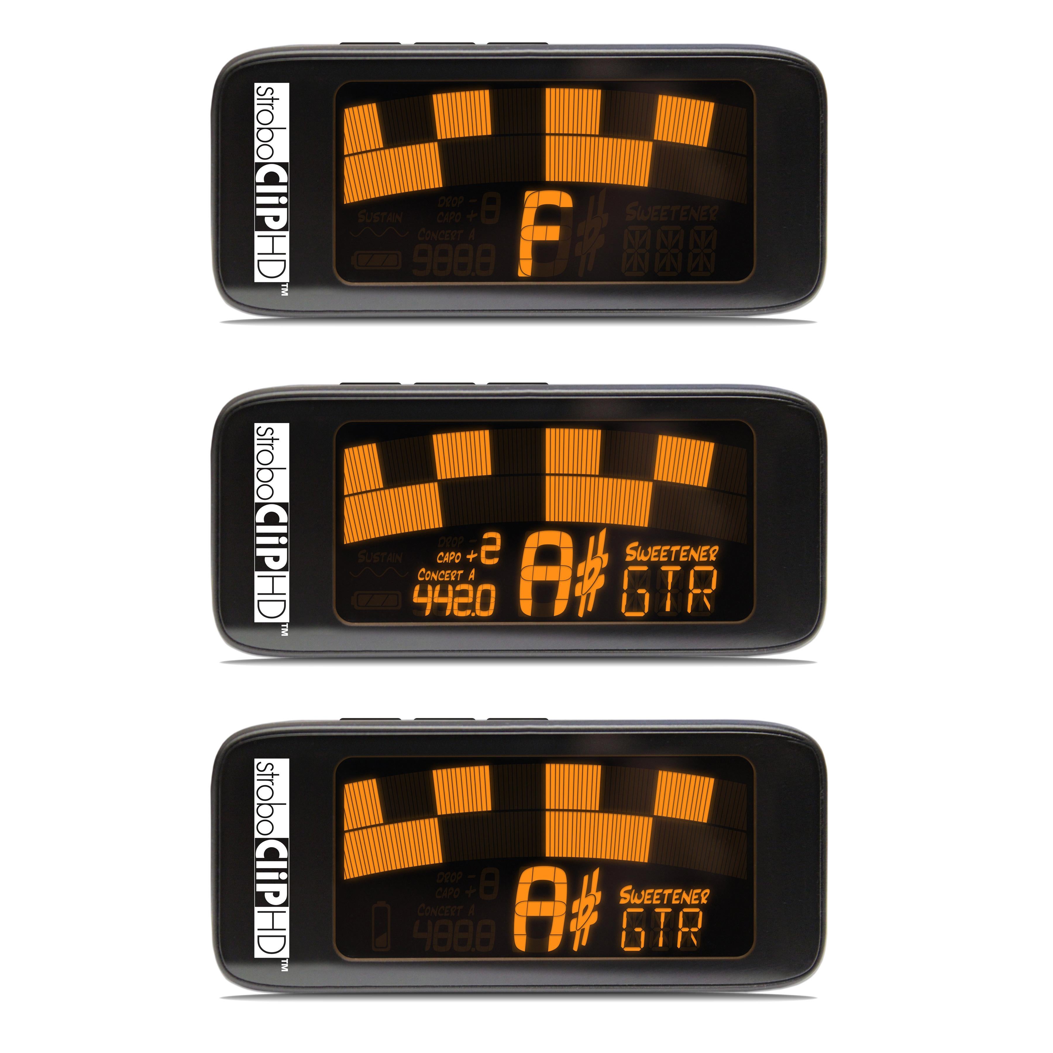 Peterson StroboClip HD Clip-On Tuner  Guitar, Bass, Violin, Ukulele, Harp, Brass, Woodwind, Orchestral