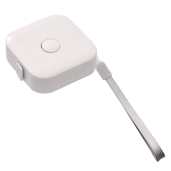 1Pc White Tape Measure, 60in Retractable Body Measure Tape Pocket Soft Ruler Round Tape Measure Button Retract Dual-Scaled for Cloth Drafting Tools and Drafting Kits Teaching Materials