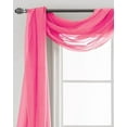 thumbnail image 5 of 37" x 216" - Hot Pink Sheer Window Scarf Valance Topper Draping Extra Long, 5 of 5