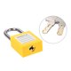 thumbnail image 3 of Candado Uxcell Lockout Tagout con grillete con llave, candados de acero y nylon, amarillo, 1 pieza, 3 of 4