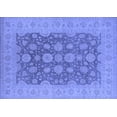 thumbnail image 1 of Ahgly Company Machine Washable Indoor Rectangle Oriental Blue Traditional Area Rugs, 8' x 10', 1 of 4