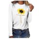 thumbnail image 1 of Blusa de manga larga con cuello redondo suelta informal estampada para mujer Fridja  hj1274, 1 of 5