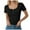 Black, variant on GEWSEY Women's 2025 Spring Fall Long Sleeve Henley T Shirts Button Ribbed Knit Slim Fit Casual Basic Tops Blouse Orange, L
