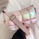thumbnail image 1 of Bolsa bandolera de invierno de nailon acolchado a cuadros para mujer, bandolera suave para el trabajo (rosa) Ehuebsd Para Estrenar, 1 of 9