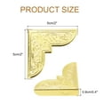 thumbnail image 2 of Uxcell 30 Pcs Protège-Angle Vintage 2"x2"x0.3" pour Table Boîte, Or, 2 of 5