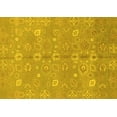thumbnail image 1 of Ahgly Company Machine Washable Indoor Rectangle Oriental Yellow Traditional Area Rugs, 7' x 10', 1 of 4