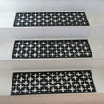 thumbnail image 5 of Rubber-Cal 10-104-000-6PK Stars Step Mat Peldaños de goma para escaleras, negro, 10"" x 29,75"", 5 of 5