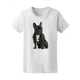thumbnail image 2 of French Black Bulldog Relaxing T-Shirt Women -Image by Shutterstock, Female XX-Large, 2 of 4