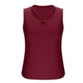 thumbnail image 5 of Admvng Tank Top for Women Casual Sleeveless Solid Ladies Blouse Admvng S-2XL, 5 of 7