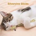 thumbnail image 5 of DAMAI 4 Pcs Silvervine Cat Chew Toys, Natural Dental Sticks for Indoor Cats, Natural Cat Chew Toys for Teeth Cleaning, Kitten Teething & Aggressive Chewers, 5 of 8