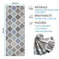 thumbnail image 2 of Blue Quatrefoil Geometric Pattern Hot Yoga Mat Towel Non Slip for Hot Yoga - Quick-Drying Yoga Mat Cover with 4 Corner Pockets with Travel Bag - Hot Yoga Towel Non Slip 74"x26", 2 of 6