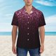 thumbnail image 2 of Fotbe Pink Glitter Sparkles A Camisa Hawaiana para Hombre Unisex – Camisa Casual de Verano con Botones de Manga Corta de Algodón y Lino,XX-Large, 2 of 7