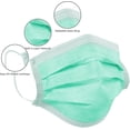 thumbnail image 3 of Soft Disposable 3-Ply Elastic Earloop Patient Mask, Fluid Resistance, 99% Bacterial & Small Particle Filtration, Breathable, 20-count Pack of 6, 3 of 7