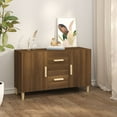 thumbnail image 1 of vidaXL Sideboard Brown Oak 100x36x60 cm Engineered Wood, 1 of 5