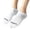 White, variant on Women's White Cushioned Ankle Socks Single Pair Cut Athletic Size Medium