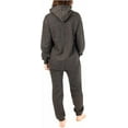 thumbnail image 2 of Women Plain Onesies – Fleece One-Piece Hooded Plain Onesie for Women, Zip-up Unisex Playsuit Jumpsuit Pajamas for Adults, 2 of 2