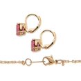 thumbnail image 2 of PalmBeach Jewelry Round Simulated Birthstone Earring and Solitaire Pendant Necklace Set in Goldtone 18", 2 of 5