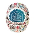 thumbnail image 2 of Zhaomeidaxi  Baking Paper Cups Cupcake - 100 Pcs Christmas Style Baking Wrappers Muffin Cups Greaseproof Parchment Paper Square Non-Stick for Medium Large Cupcakes Mini Cake Party Birthday, 2 of 8