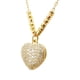 thumbnail image 3 of Collar corazon ZVEZDA chapa de oro amarillo 67 circonias, 3 of 4