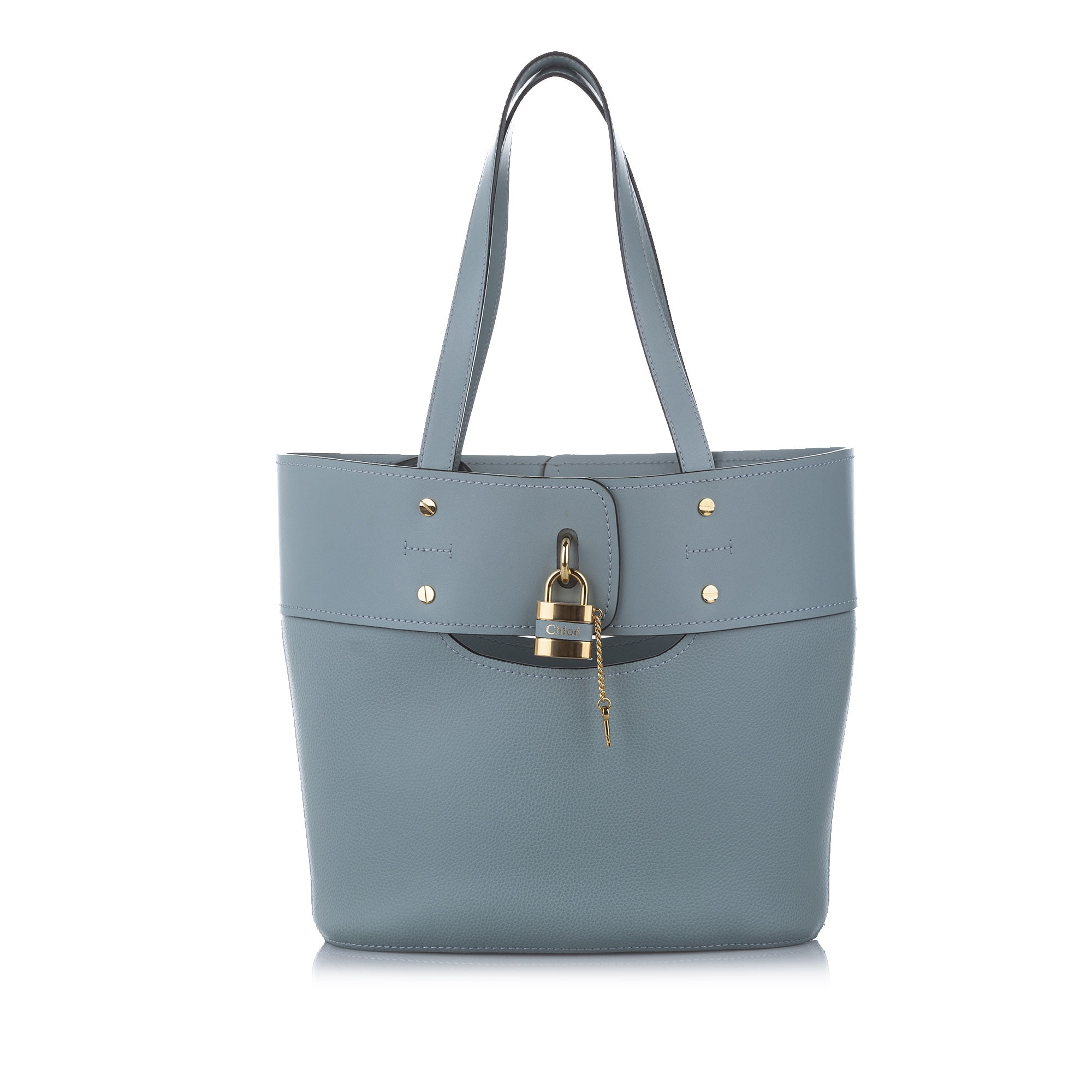 Buy Chloe Aby Bucket Bag Blue Calf Leather at Ubuy Mauritius