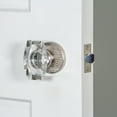 thumbnail image 3 of Viaggio Clomhmsta_Prv_238 Circolo Hammered Solid Brass Privacy Door Knob Set - Chrome, 3 of 7