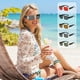 thumbnail image 1 of Gafas de sol de montura metálica - visera de fiesta de moda de pierna ancha - Lentes de plástico con protección UV - Rojo, plata, gris, verde - 15x4x14,7 cm, 1 of 6